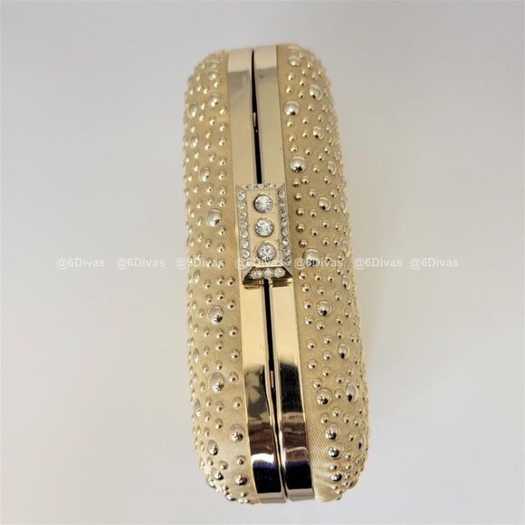 Elegant Gold Evening Clutch Purse - Picture 8 of 10
